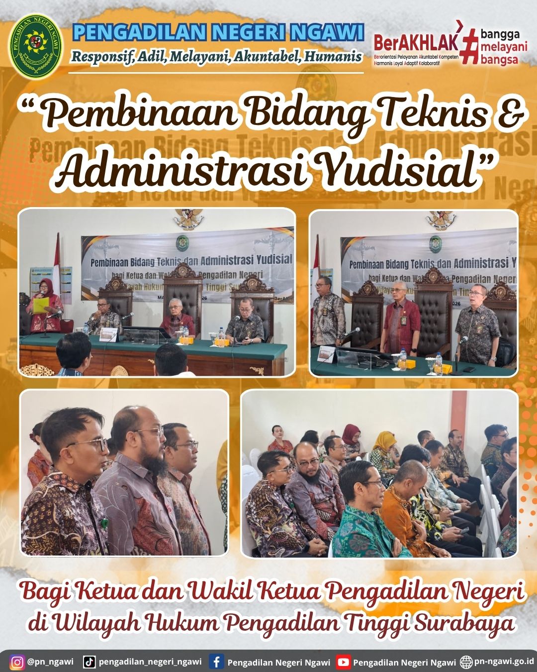 pembinaan bidang Teknis dan Administrasi Yudisial