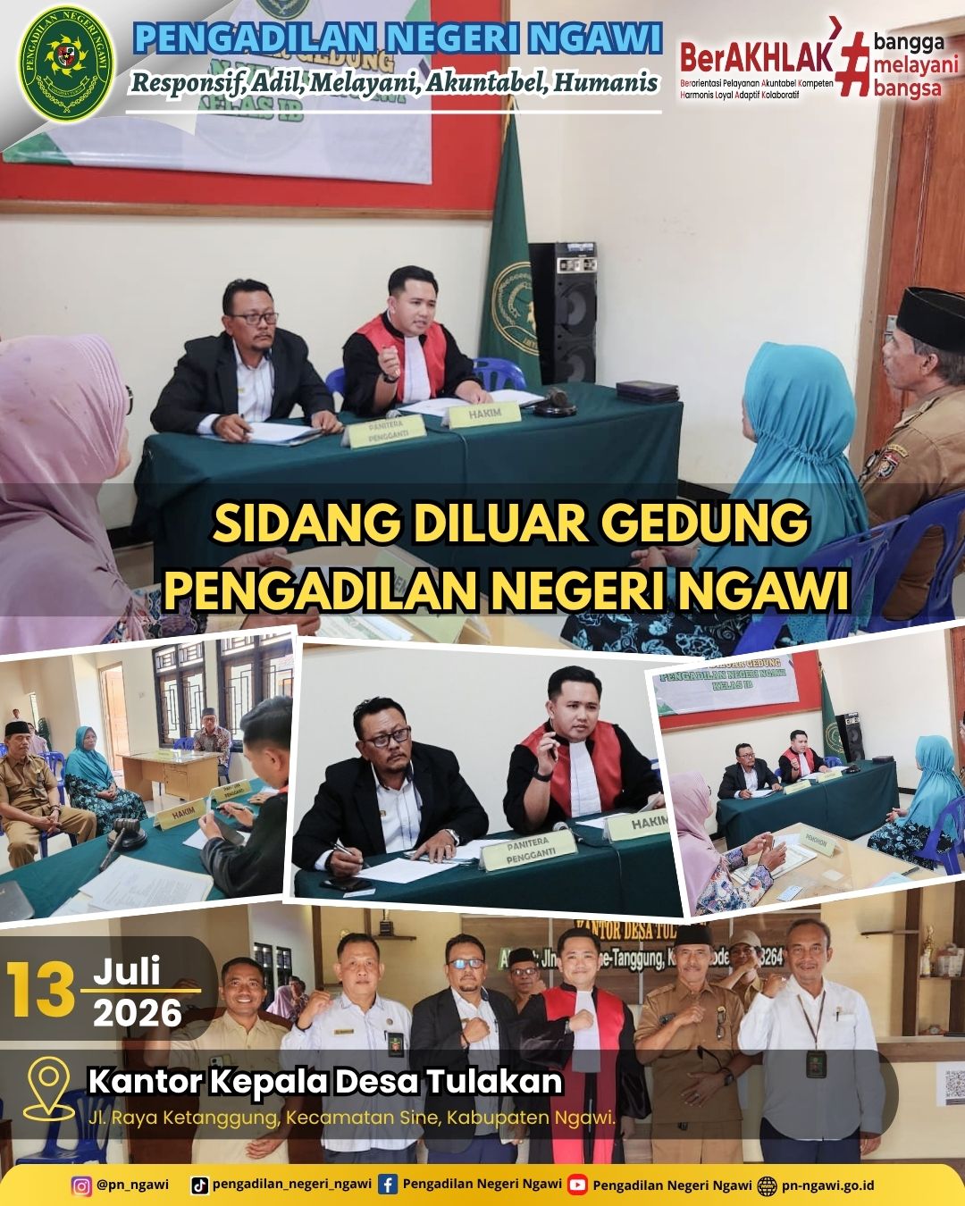 Pelaksanaan Sidang di Luar Gedung