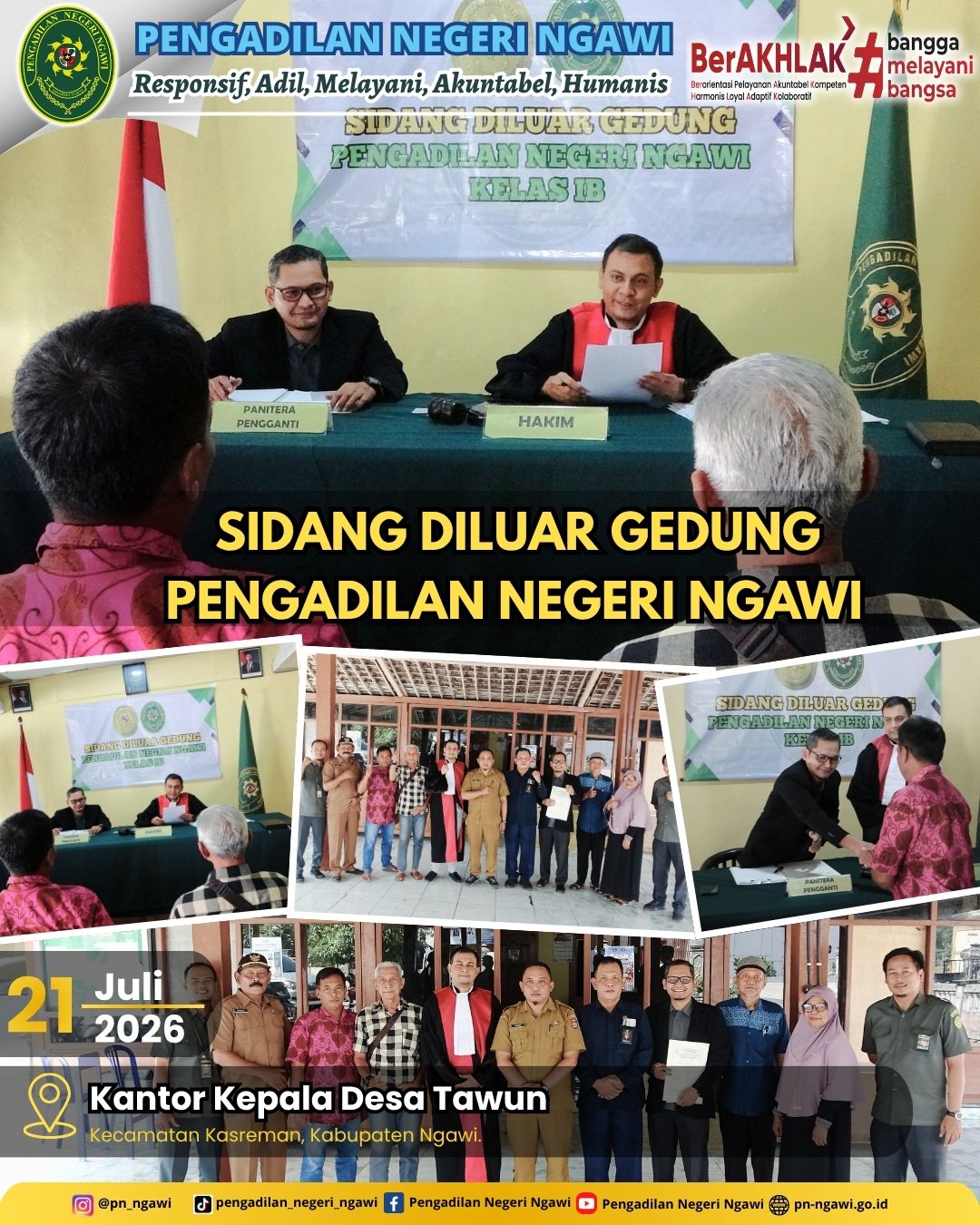 sidang luar gedung 20 jl