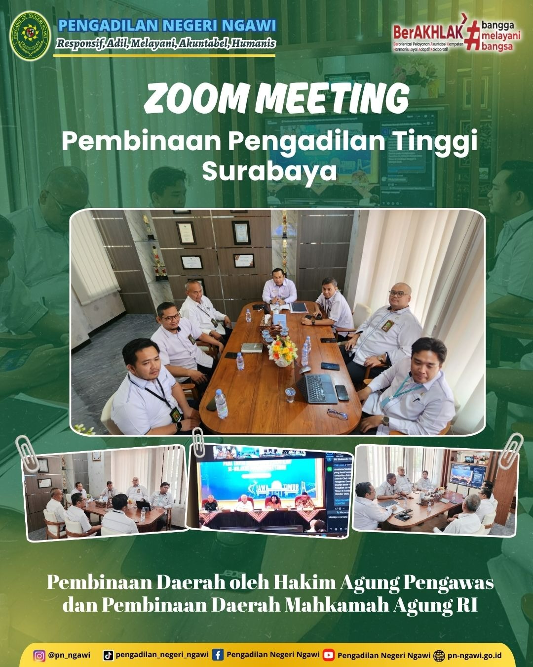 zoom pembinaan daerah PT Surabaya