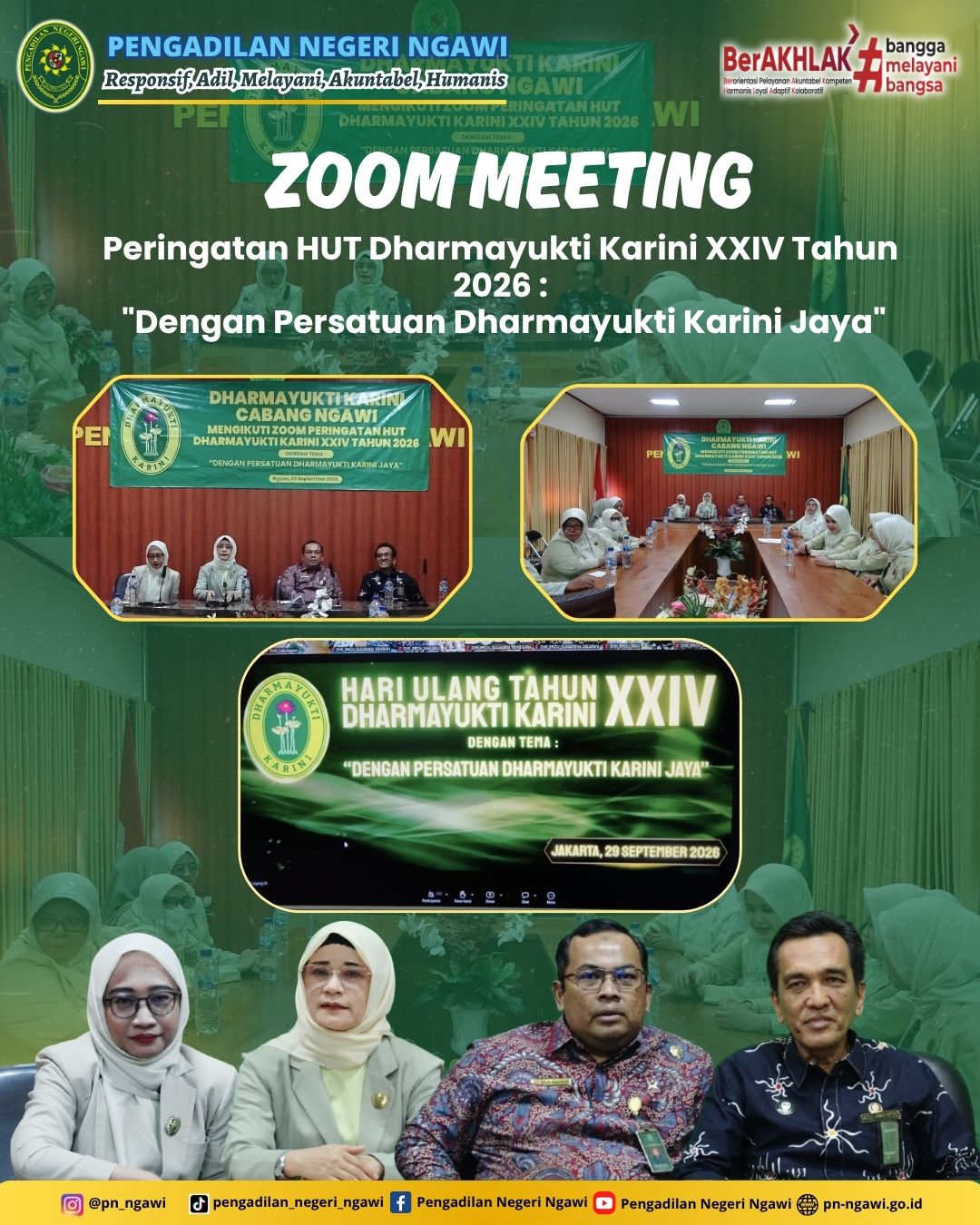 zoom meeting Peringatan HUT DYK 1